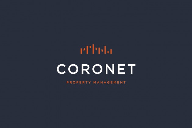 CoronetPropertyManagement Logo OnBlue